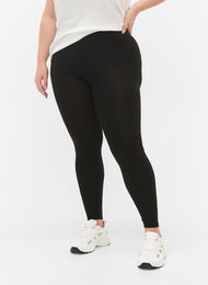 Leggings basiques en viscose, Black, Model