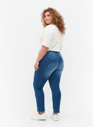 Slim fit Emily jeans met normale taille, Light blue, Model