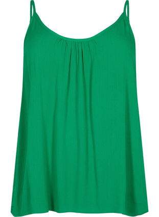 ZizziStrap top in viscose, Jolly Green, Packshot image number 0