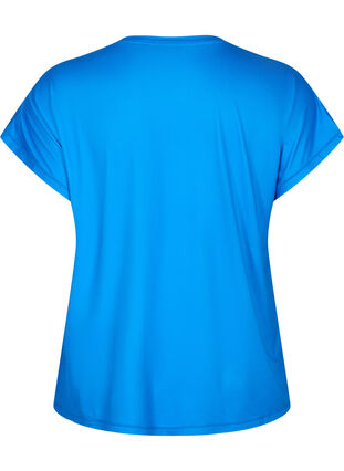Zizzi T-shirt d'entraînement à manches courtes, Brilliant Blue, Packshot image number 1