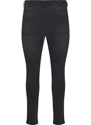 ZizziAmy jeans met een hoge taille en super slanke pasvorm, Dark Grey Denim, Packshot image number 1