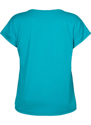 ZizziTrainings T-shirt met korte mouwen, Deep Peacock Blue, Packshot image number 1