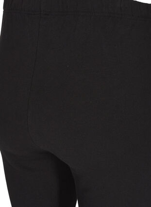 ZizziKatoenen legging met voering, Black, Packshot image number 2