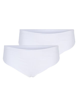 Zizzi String sans couture, lot de 2, Bright White, Packshot image number 0