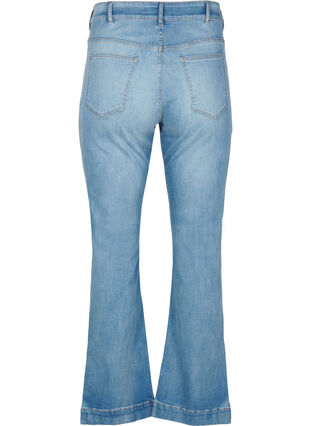 ZizziBootcut jeans met split, Blue Denim, Packshot image number 1