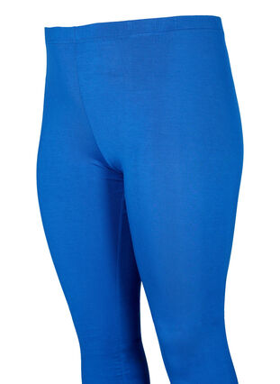ZizziBasic legging in viscose, Monaco Blue, Packshot image number 2