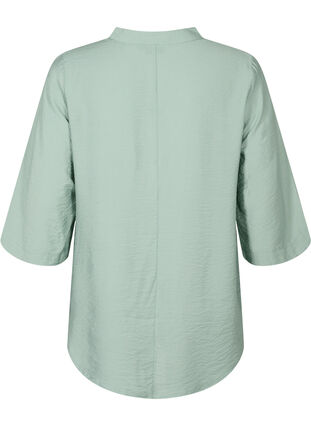 ZizziGekleurde blouse met 3/4 mouwen, Chinois Green, Packshot image number 1