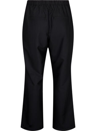 ZizziRechte broek met hoge taille, Black, Packshot image number 1