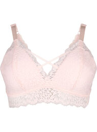 Bralette met koorddetail en zachte vulling, Peach Blush, Packshot