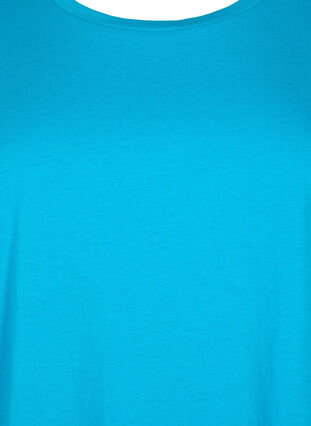 ZizziT-shirt met korte mouwen van katoenmix, Hawaiian Ocean, Packshot image number 2