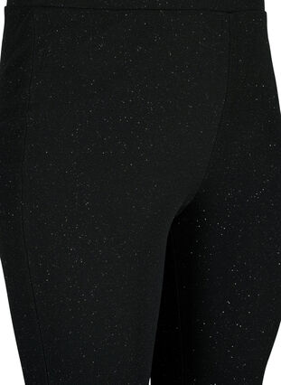Zizzi Pantalon à paillettes avec coupe bootcut, Black, Packshot image number 2