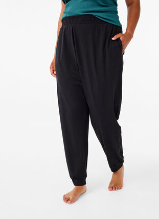 Zizzi Pyjama en coton, Black, Model image number 2