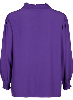 ZizziViscose Shirt blouse met lange mouwen, Heliotrope, Packshot image number 1