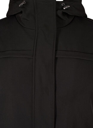 ZizziWaterafstotende softshell-jas met gewatteerde voering, Black, Packshot image number 2