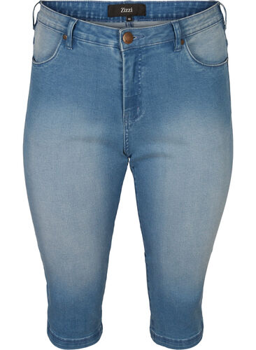 ZizziSlim fit Emily capri jeans, Light blue denim, Packshot image number 0