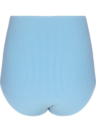 ZizziGestreept bikinibroekje met extra hoge taille, BlueWhite Stripe AOP, Packshot image number 1