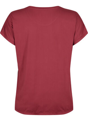 ZizziTrainings-T-shirt met korte mouwen, Cordovan, Packshot image number 1