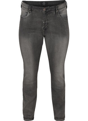 Zizzi  Emily jeans slim fit taille normale, Dark Grey Denim, Packshot image number 0