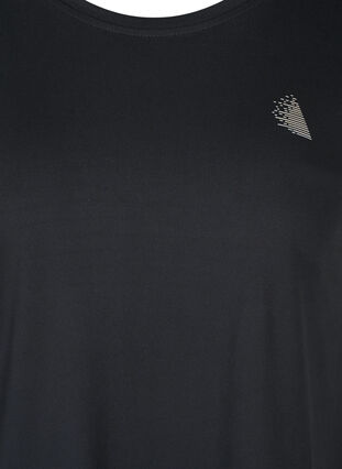 Zizzi T-shirt , Black, Packshot image number 2