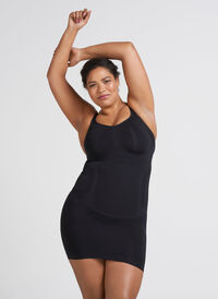 Shapewear jurk met dunne bandjes, Black, Model