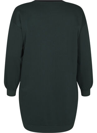 Zizzi Sweat long avec color block, Scarab Color Block, Packshot image number 1