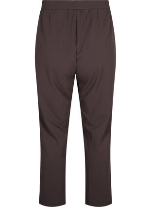 Zizzi FLASH - Pantalon à coupe droite, Chocolate Brown, Packshot image number 1