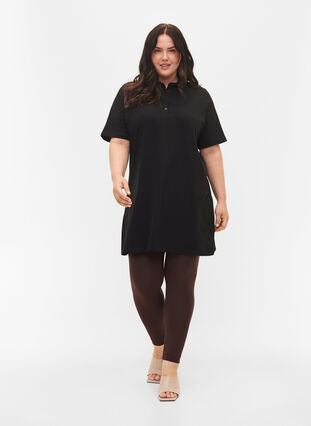 ZizziBasic legging in viscose, Coffee Bean, Model image number 0