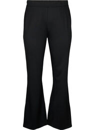 Pantalon bootcut en mélange de viscose, Black, Packshot