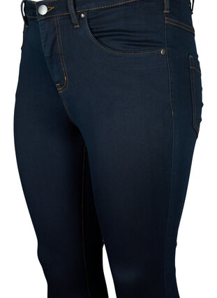 ZizziSuper slim Amy jeans met hoge taille, Tobacco Un, Packshot image number 2