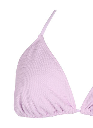 ZizziDriehoekige bikini top met crêpe structuur, Orchid Bouquet, Packshot image number 2