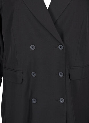 Zizzi Robe blazer croisée, Black, Packshot image number 2