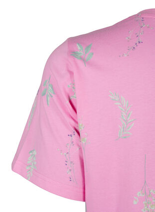 ZizziT-shirt van biologisch katoen met bloemenprint, Rosebloom W. Flower, Packshot image number 3