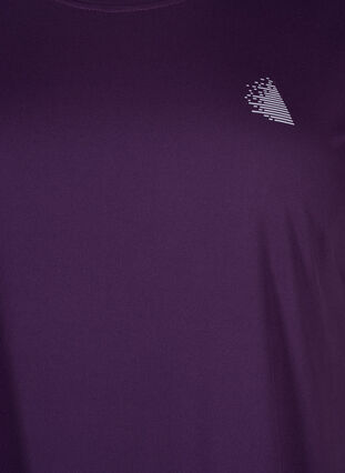 Zizzi T-shirt d'entraînement à manches courtes, Purple Pennant, Packshot image number 2