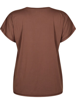 ZizziTrainings T-shirt met korte mouwen, Chocolate Martini, Packshot image number 1