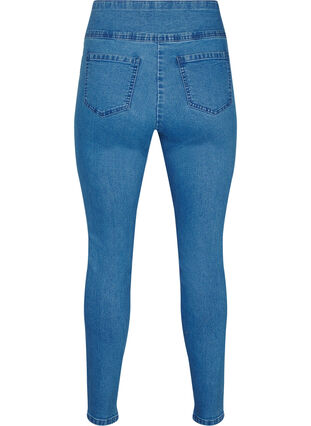 ZizziStretchy jeggings met hoge taille, Light Blue, Packshot image number 1