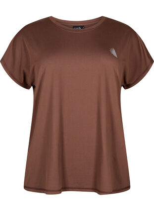 ZizziTrainings T-shirt met korte mouwen, Chocolate Martini, Packshot image number 0