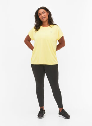 ZizziTrainings T-shirt met korte mouwen, Lemon Meringue, Model image number 2