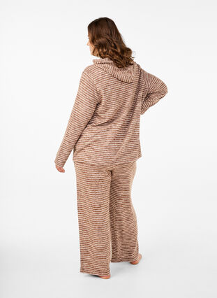 ZizziLosse broek met elastische tailleband, Fondue Fudge, Model image number 1