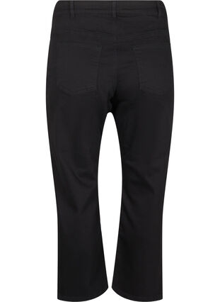 ZizziGeknipte Vera jeans met rechte pasvorm, Black, Packshot image number 1