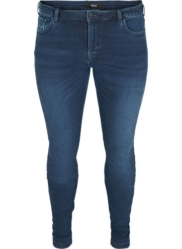 Zizzi Jean Amy super slim taille haute, Dark blue, Packshot image number 0