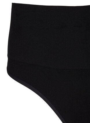 ZizziNaadloze tanga met een normale taille, Black, Packshot image number 2