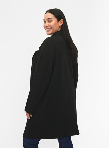 Zizzi FLASH - Blazer long avec des poches, Black, Model image number 1