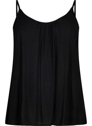 ZizziStrap top in viscose, Black, Packshot image number 0