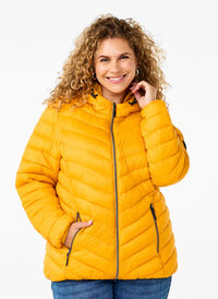 Veste légère à capuche, Golden Orange, Model