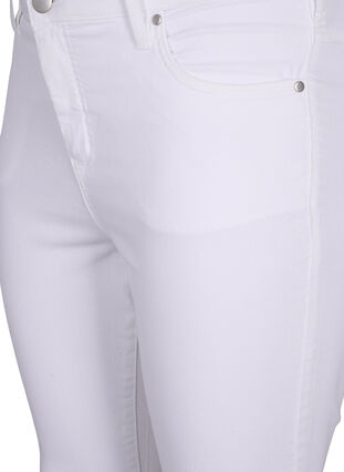 Zizzi Jean Amy super slim taille haute, White, Packshot image number 2