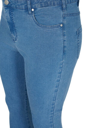 Zizzisuper slim fit Amy jeans met hoge taille, Light blue, Packshot image number 2