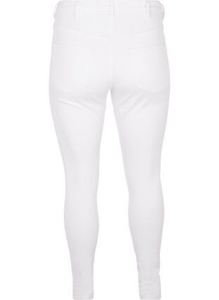 ZizziSuper slim Amy jeans met hoge taille, White, Packshot image number 1