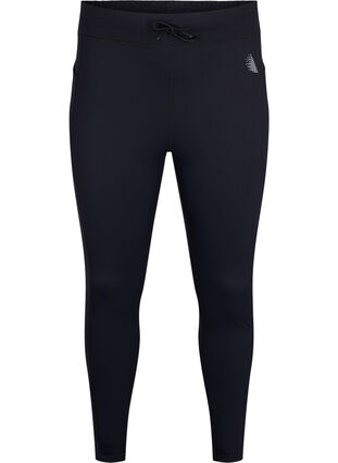 Zizzi7/8 training panty met zakken, Black, Packshot image number 0