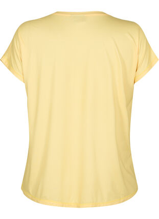 ZizziTrainings T-shirt met korte mouwen, Lemon Meringue, Packshot image number 1
