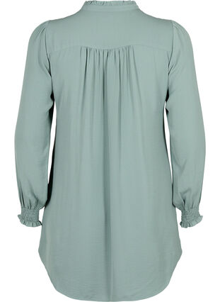 Zizzi Tunique avec des smocks, Chinois Green, Packshot image number 1